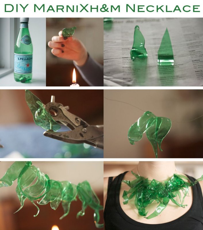Пластиковые бутылки украшения