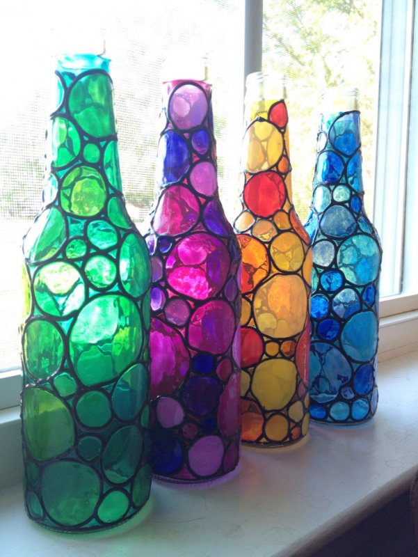 Как красить пластиковую бутылку