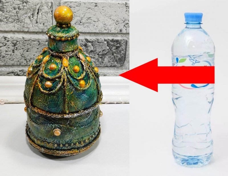 Шкатулка из пластиковой бутылки