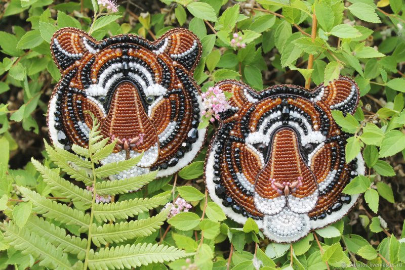 Фенечки из бисера схемы тигр