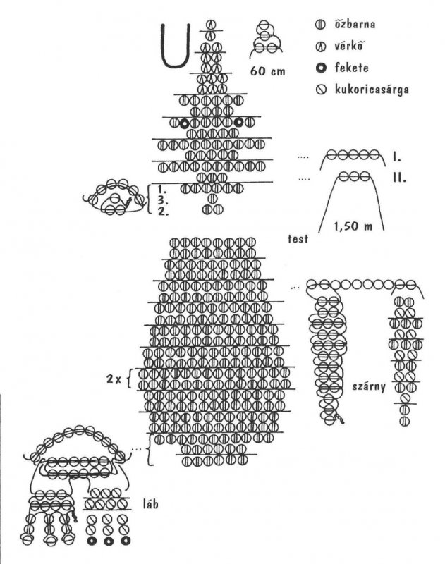 Схема плетения бисером Пингвин