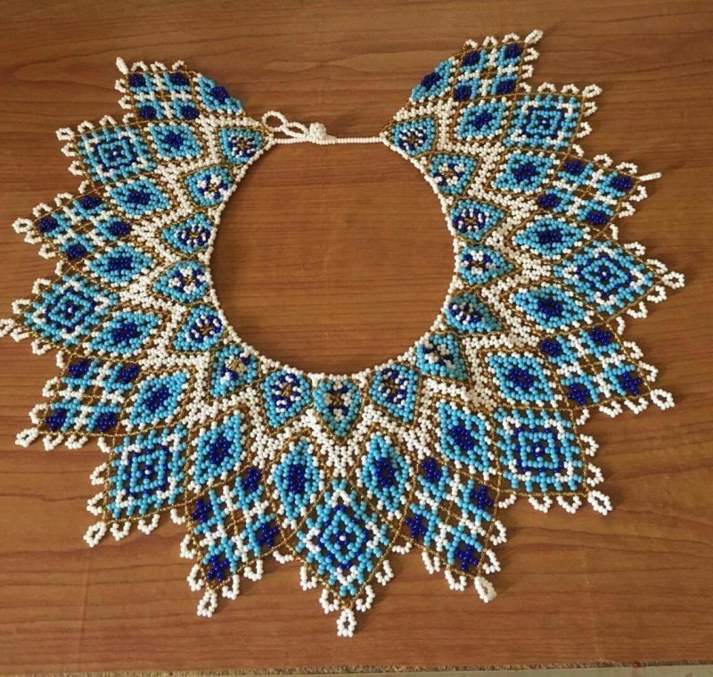 Плетение бисером ожерелье