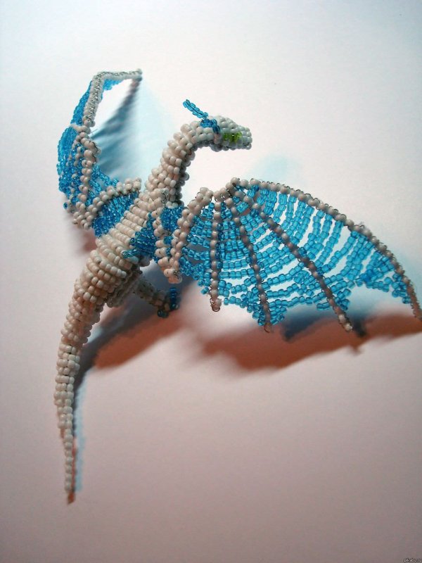 Плетение из бисера дракон