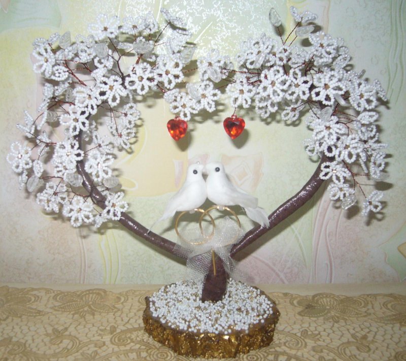 Бисерное дерево на свадьбу