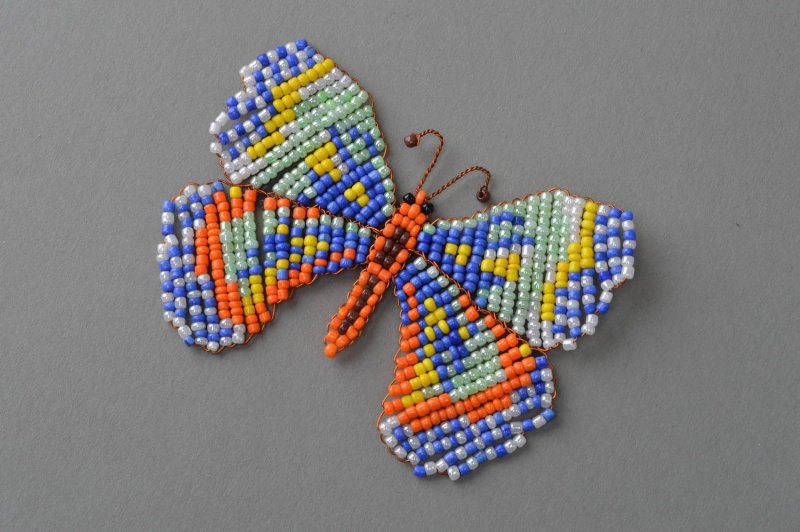 Плетение из бисера бабочка