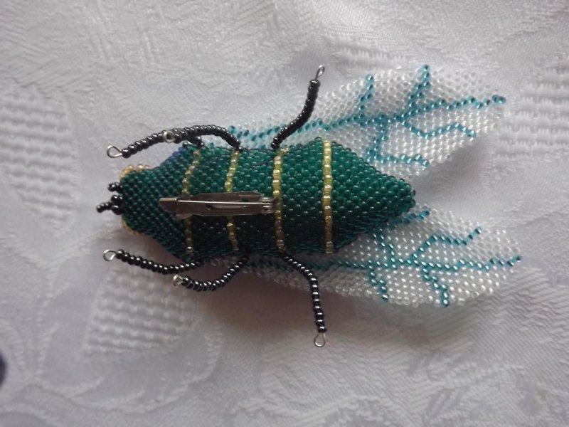 Плетение бисером мухи