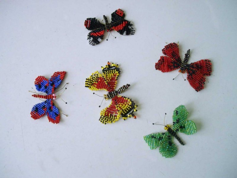 Поделки из бисера бабочка