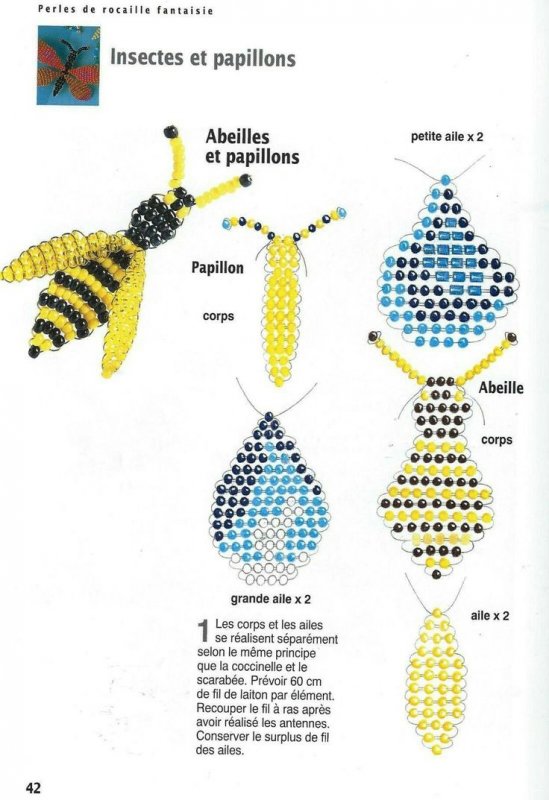 Бисероплетение пчела схема