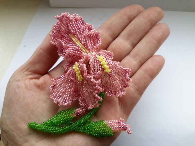 Петельное плетение бисером цветы