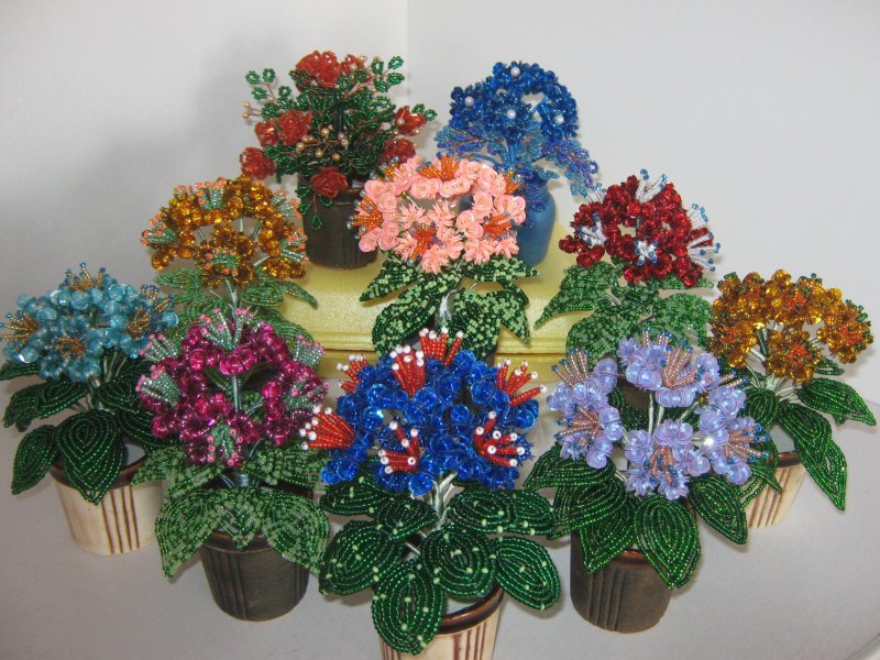 Выставка цветов из бисера