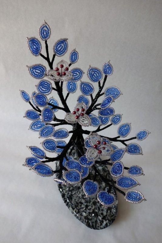 Цветочное дерево из бисера