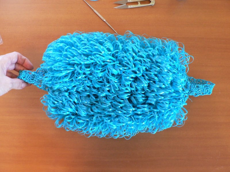 Вязание крючком мочалки