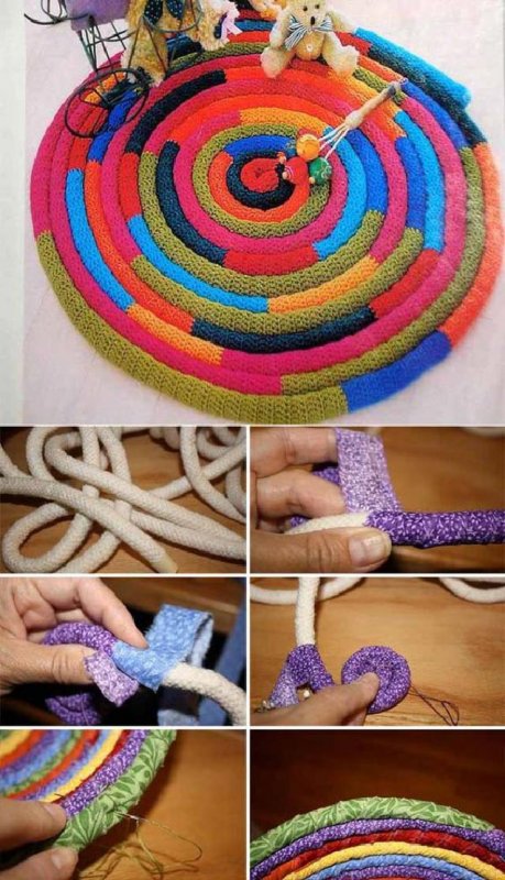 Плетение на круге из нитей