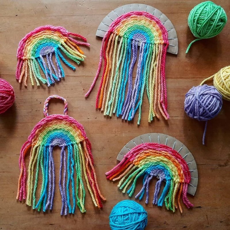 Плетение из ниток для детей
