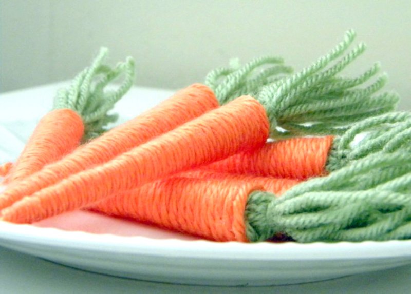 Морковь из ниток
