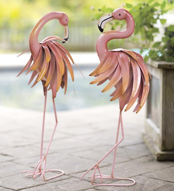 Розовый Фламинго из изолона