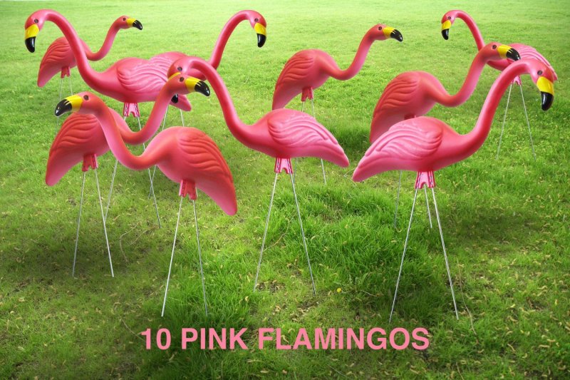 Фигурка Фламинго для сада