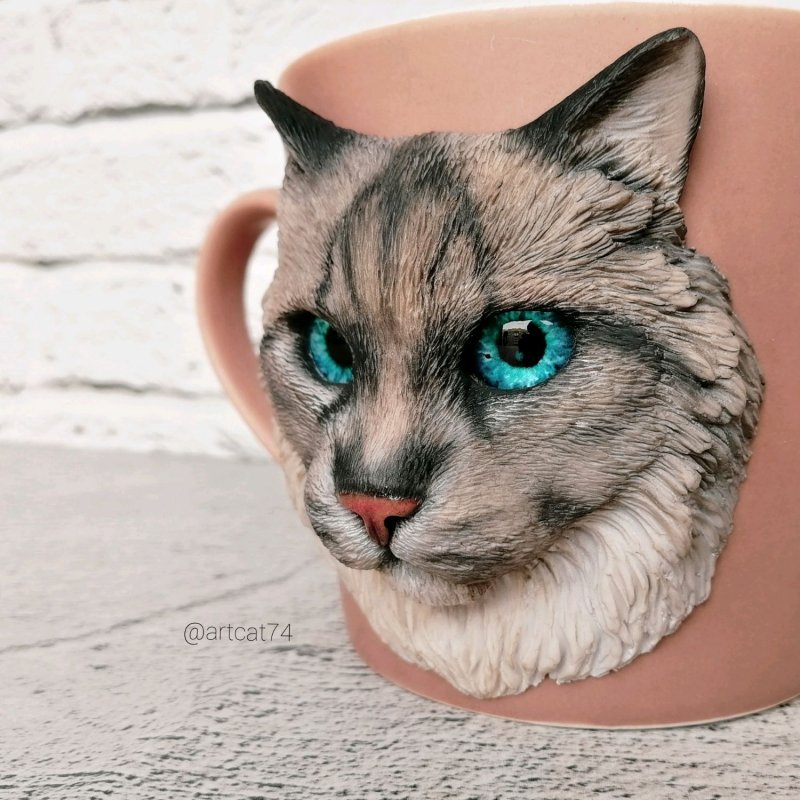 Кот из полимерной глины