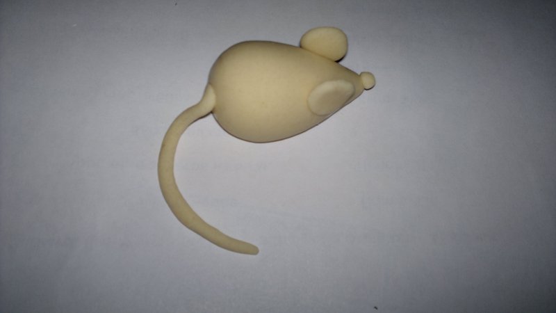 Мышка из соленого теста