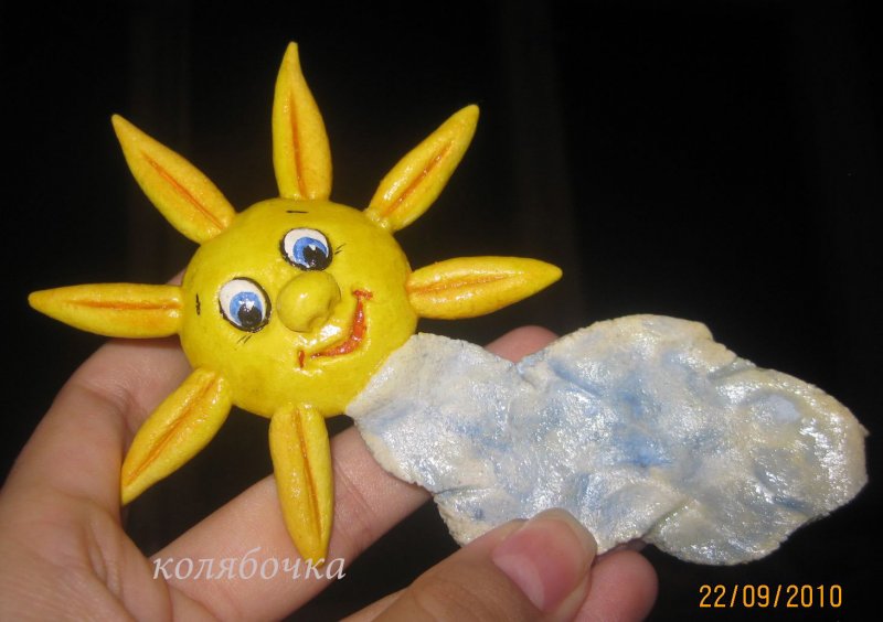 Солнце из пластилина