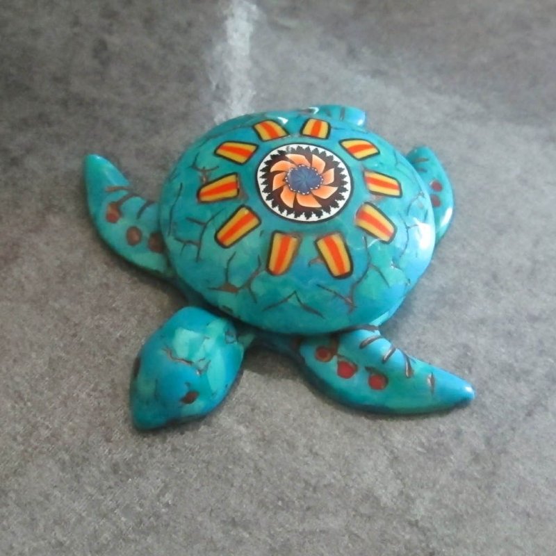 Черепаха из глины