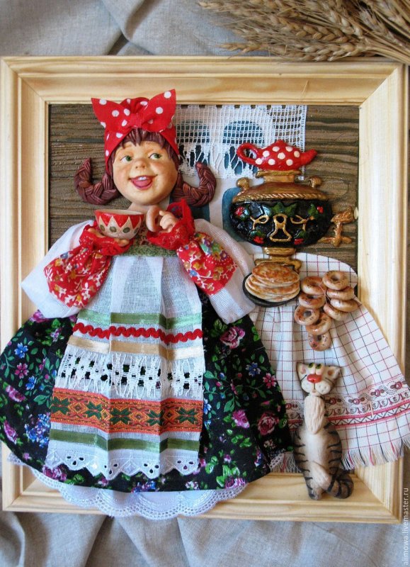 Тряпичная кукла для кухни
