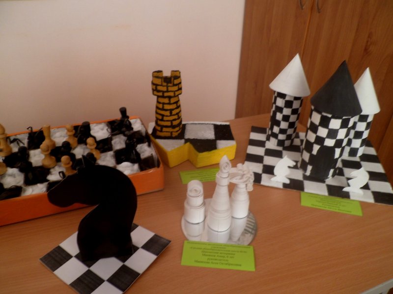 Поделка шахматы в детском саду