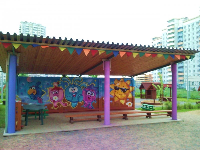 Благоустройство детской площадки в детском саду
