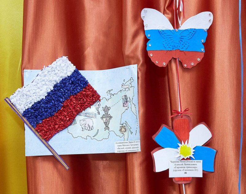 Вязаный флаг России