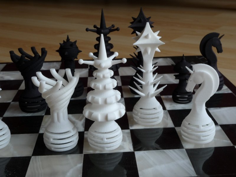 Шахматы фигурки из бумаги