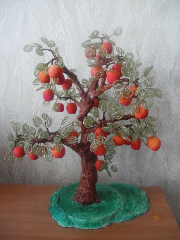 Поделка дерево с яблоками