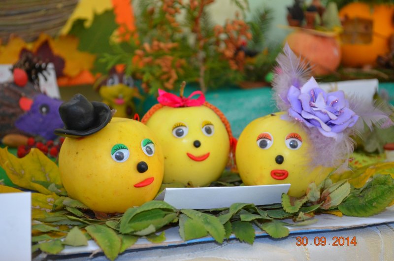 Поделки из яблок в детский сад