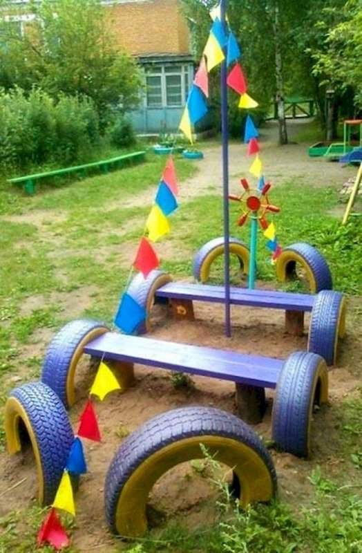 Детские площадки из шин