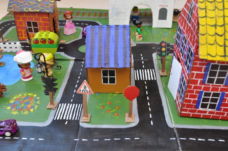 Макет города для детского сада