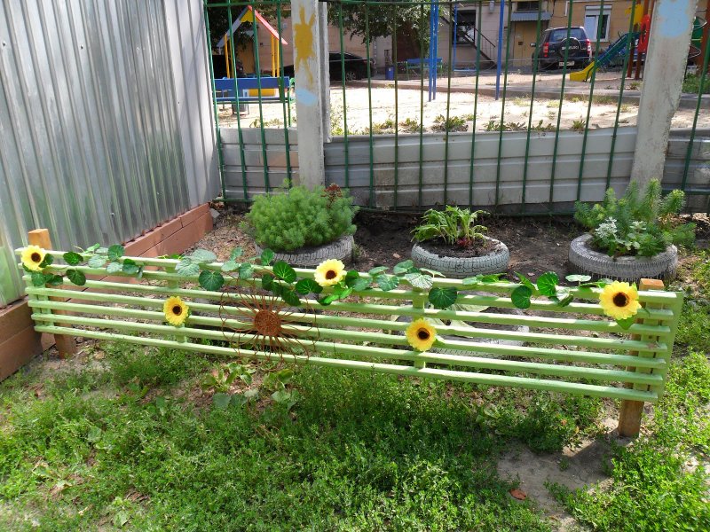 Огород на территории детского сада