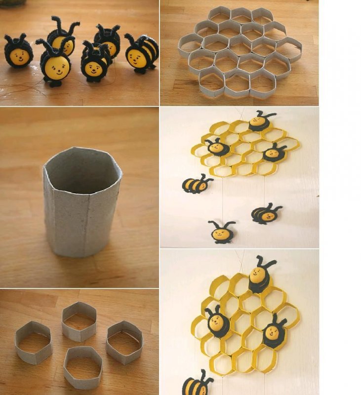Соты пчелиные из втулок