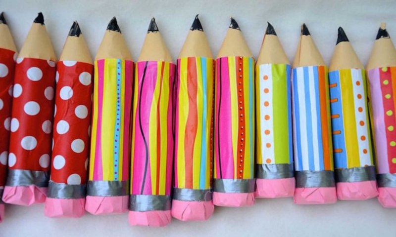 Объемные цветные карандаши