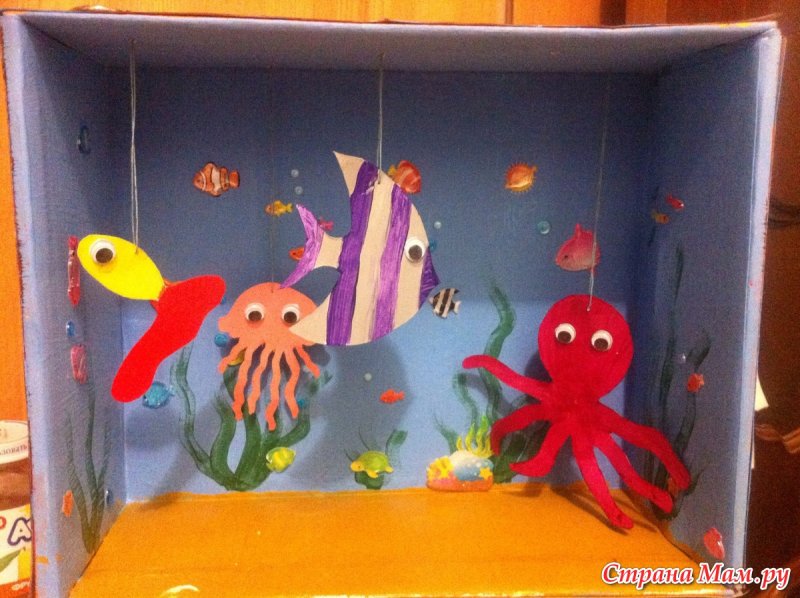 Сухой аквариум в детском саду