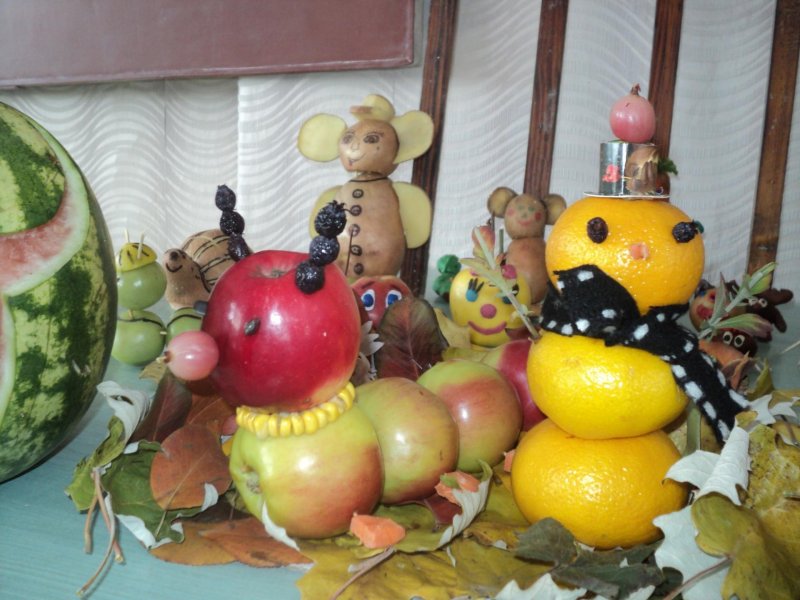 Выставка овощей в детском саду