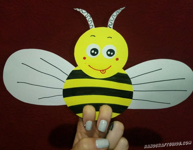 Пчелка поделка из бумаги