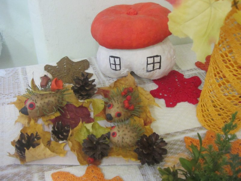 Поделки в детский сад осенние дары осенью