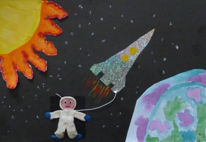 Декоративно прикладное творчество космос глазами детей