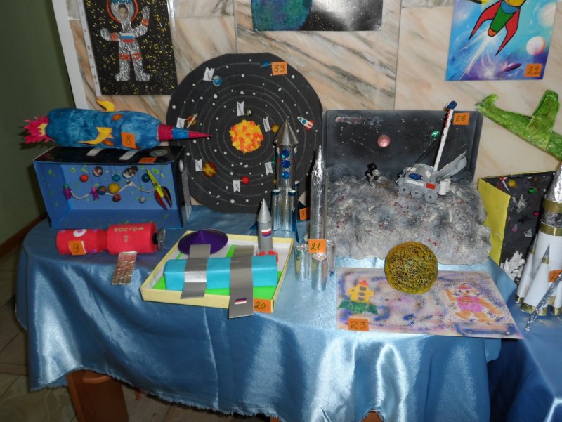 Выставка детских работ космос