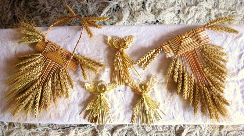 Куклы из пшеничных Колосков