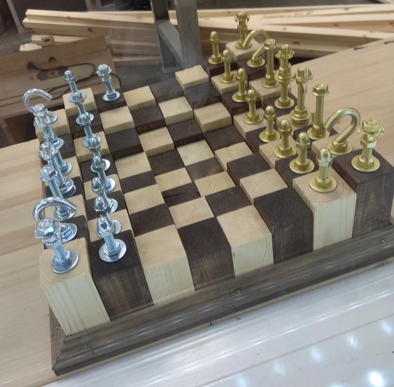 Шахматы самодельные оригинальные