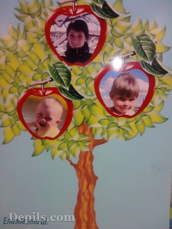 Поделка семейное дерево для детского сада