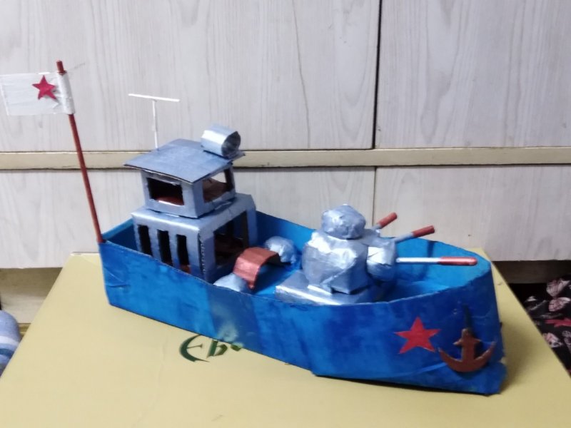 Военный корабль поделка в детский сад