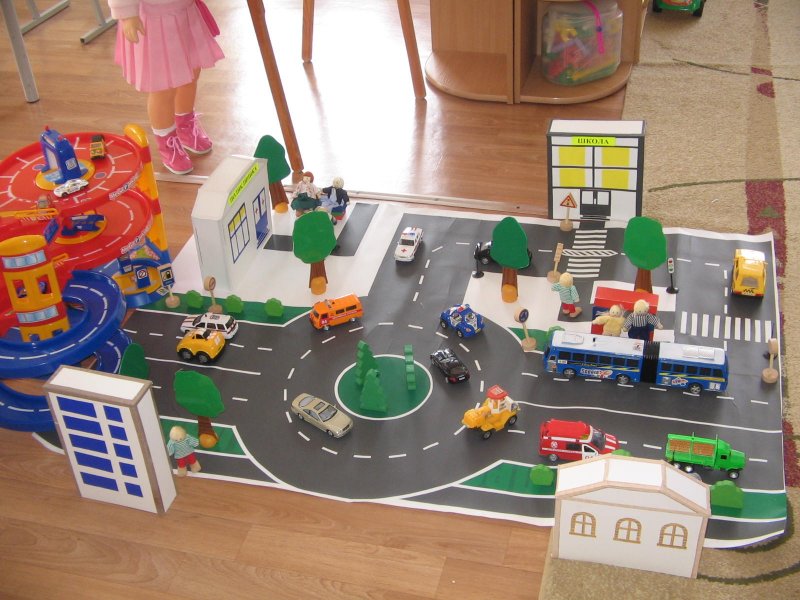 Макет дороги для детского сада