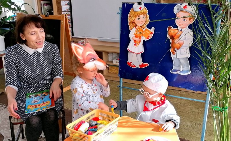 Выставка Корнея Чуковского в детском саду
