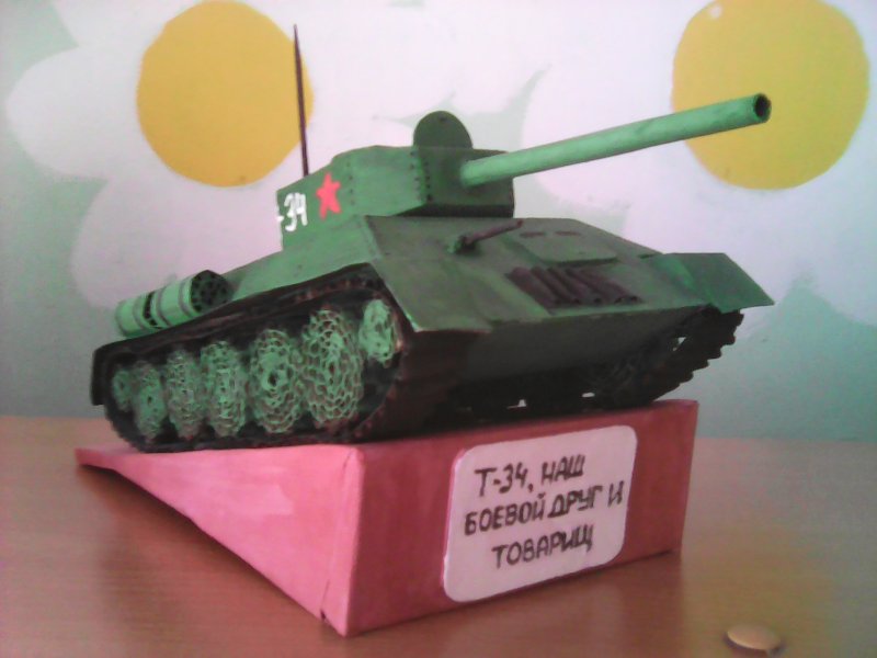 Поделка танк в детский сад
